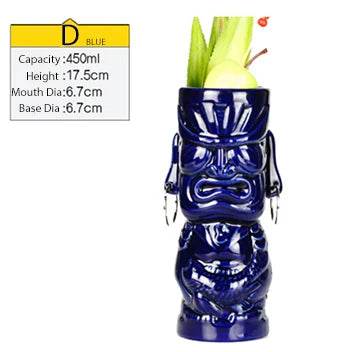 Hawaii Tiki Mugs Cocktail Cup Beer Beverage Mug Wine Mug Ceramic Tiki Mugs Great For Cocktail Drink - P12 Hub Europe