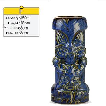 Hawaii Tiki Mugs Cocktail Cup Beer Beverage Mug Wine Mug Ceramic Tiki Mugs Great For Cocktail Drink - P12 Hub Europe