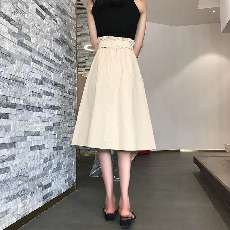 Women's Korean Pleated Midi Skirt - P12 Hub Europe
