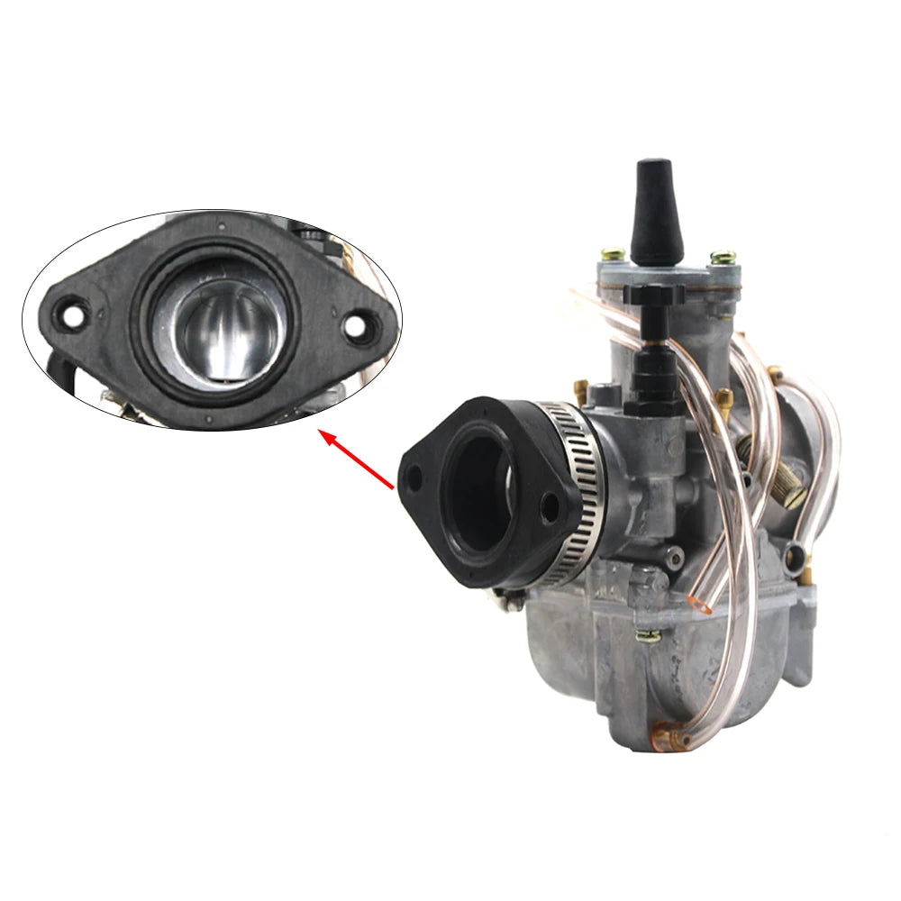 ZSDTRP Motorcycle Carburetor Adapter Inlet Intake Pipe Rubber Fit for KEIHIN MIKUNI KOSO PE PWK21-34 Motocross Air Intake