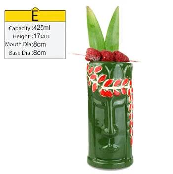 Hawaii Tiki Mugs Cocktail Cup Beer Beverage Mug Wine Mug Ceramic Tiki Mugs Great For Cocktail Drink - P12 Hub Europe