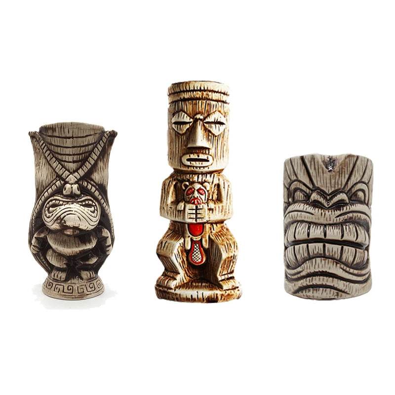 Hawaii Tiki Mugs Cocktail Cup Beer Beverage Mug Wine Mug Ceramic Tiki Mugs Great For Cocktail Drink - P12 Hub Europe