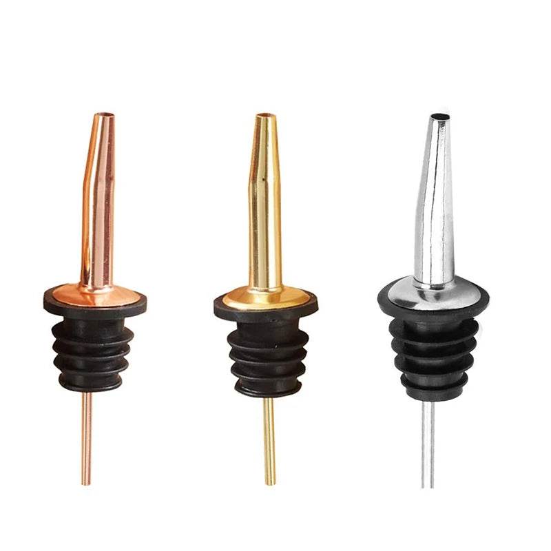 6PCS Stainless Steel Wine Pourer Stopper Bottle Pourer Spout Stopper Speed Pourer Bar Wine Accessories Set of 6 - P12 Hub Europe