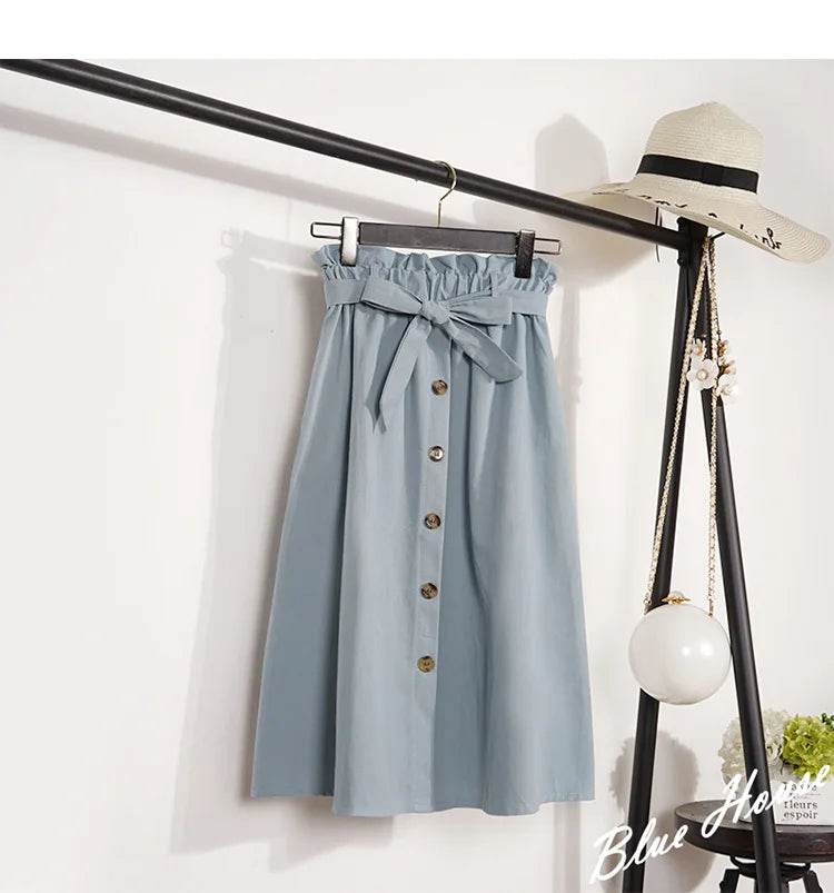 Women's Korean Pleated Midi Skirt - P12 Hub Europe