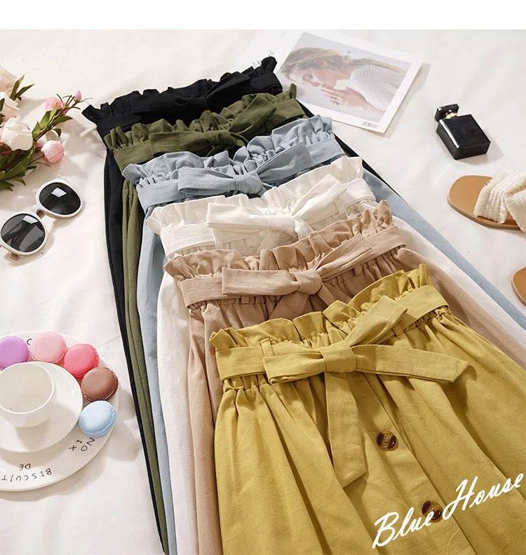 Women's Korean Pleated Midi Skirt - P12 Hub Europe