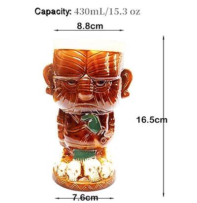 Hawaii Tiki Mugs Cocktail Cup Beer Beverage Mug Wine Mug Ceramic Tiki Mugs Great For Cocktail Drink - P12 Hub Europe