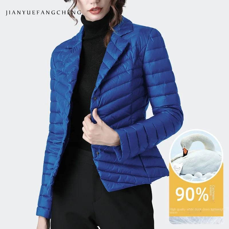Suit Collar Slim Down Jacket - P12 Hub Europe