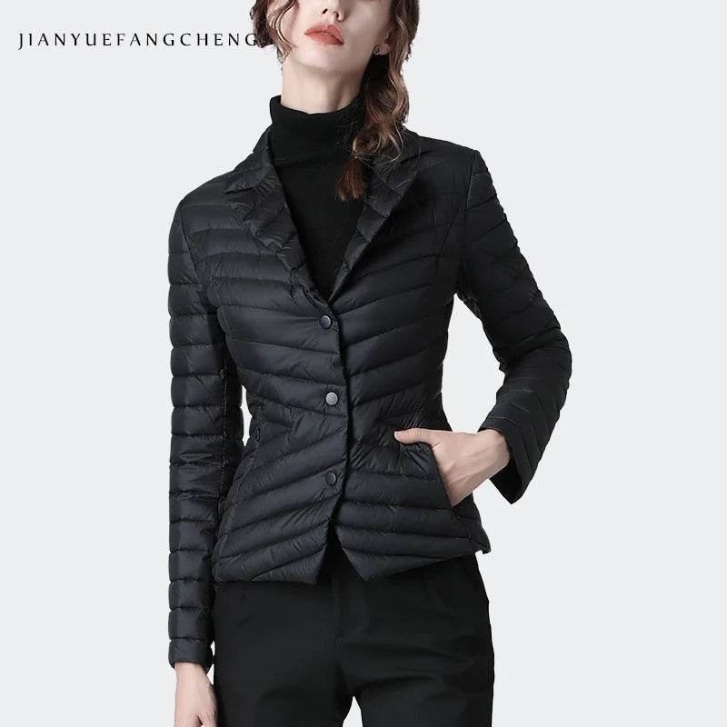 Suit Collar Slim Down Jacket - P12 Hub Europe
