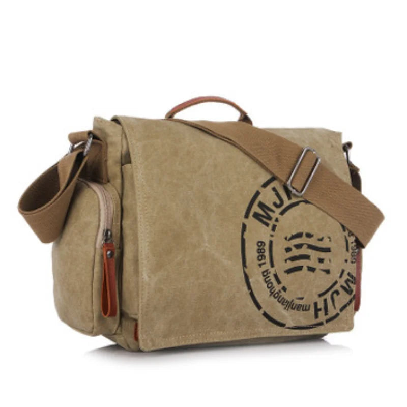 Men's Fashion Canvas Shoulder Bags Business Travel Crossbody Bags Men Messenger Bags Briefcase Men Handbag Tote Sac à main bolso