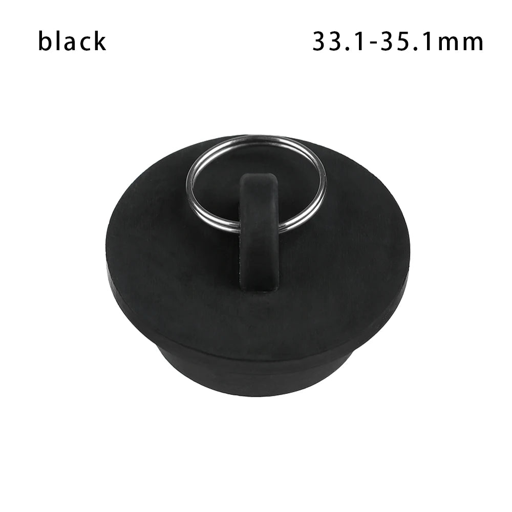 1PC Durable Rubber Kitchen Bath Tub Sink Water Stopper Floor Round Drain Plug Sink Bathtub Drainage Stopper Leakage-proof Plug