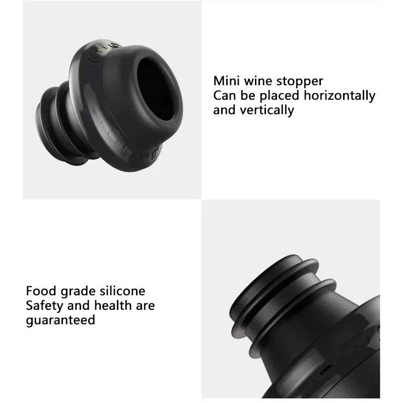 Wine Saver Vacuum Pump Manual Wine Stoppers with 4 Reusable Wine Bottle Stoppers Sealer Keeps Wine Fresh up to 7 Days - P12 Hub Europe