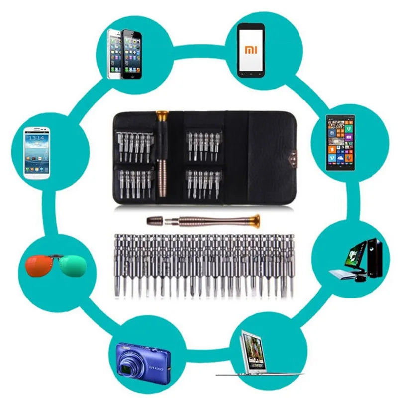 Orignal Screwdriver Set 25 in 1 Torx Screwdriver Repair Tool Set For iPhone Cellphone Tablet PC Worldwide Store Hand tools