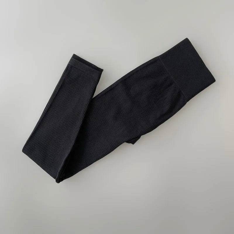 Women's Seamless Ribbed Yoga Leggings - P12 Hub Europe
