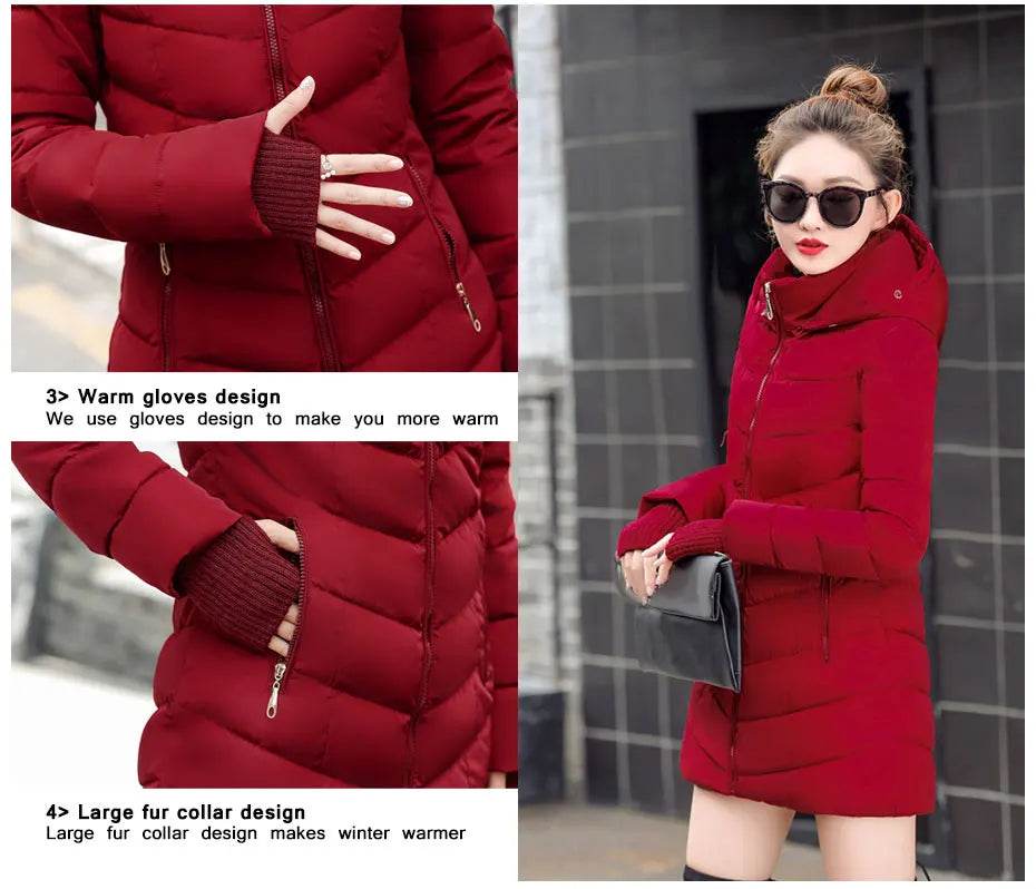New Slim Warm Winter Parka - P12 Hub Europe