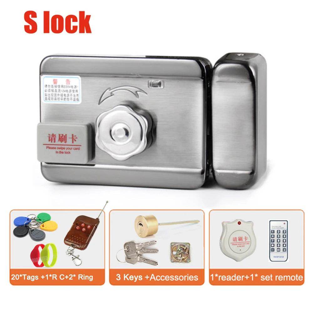 Electric Door Lock WiFi RFID Remote, Auto-Close, Ring, Gate Access Control - P12 Hub Europe