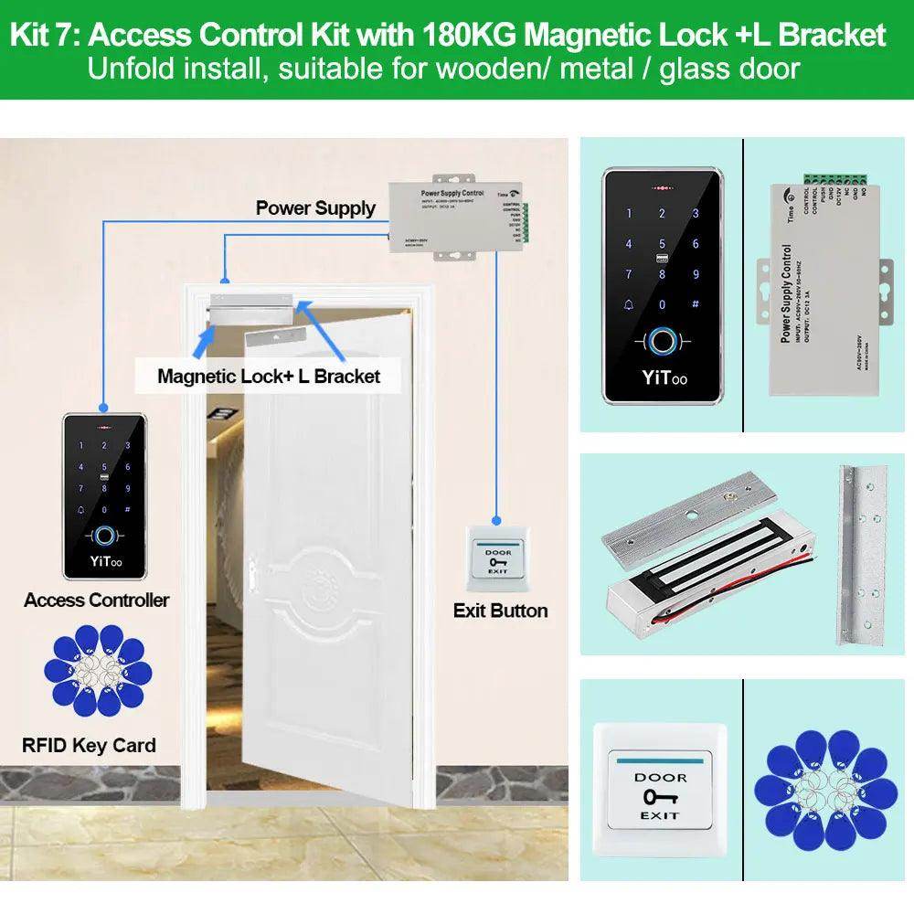 Fingerprint Door Lock Waterproof RFID, Password, Outdoor Access - P12 Hub Europe