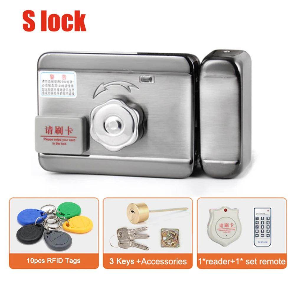 Electric Door Lock WiFi RFID Remote, Auto-Close, Ring, Gate Access Control - P12 Hub Europe
