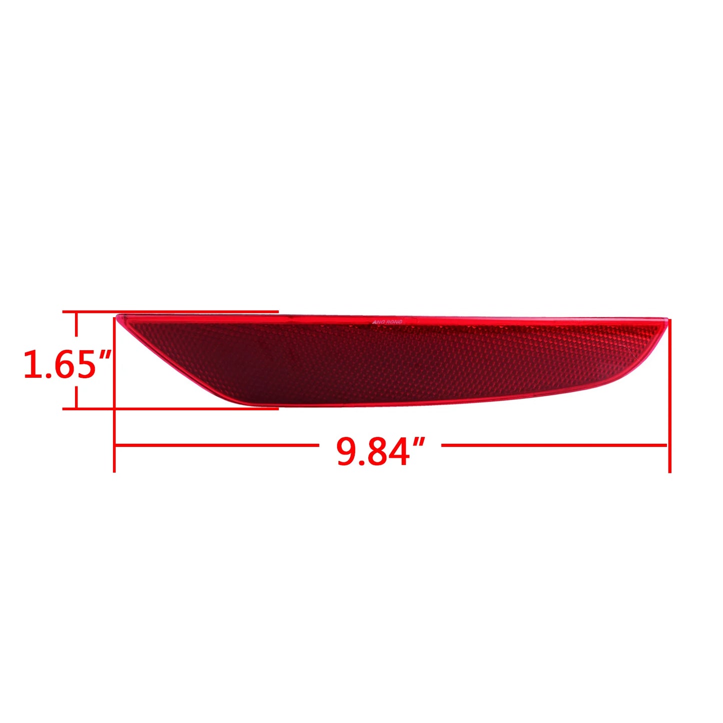 ANGRONG 1x For VW Golf 6 MKVI 2009-2013 Right O/S Red Lens Rear Bumper Reflector Assembly No Light