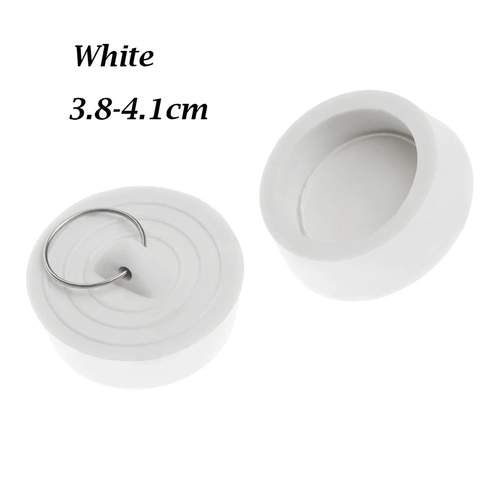 1PC Durable Rubber Kitchen Bath Tub Sink Water Stopper Floor Round Drain Plug Sink Bathtub Drainage Stopper Leakage-proof Plug