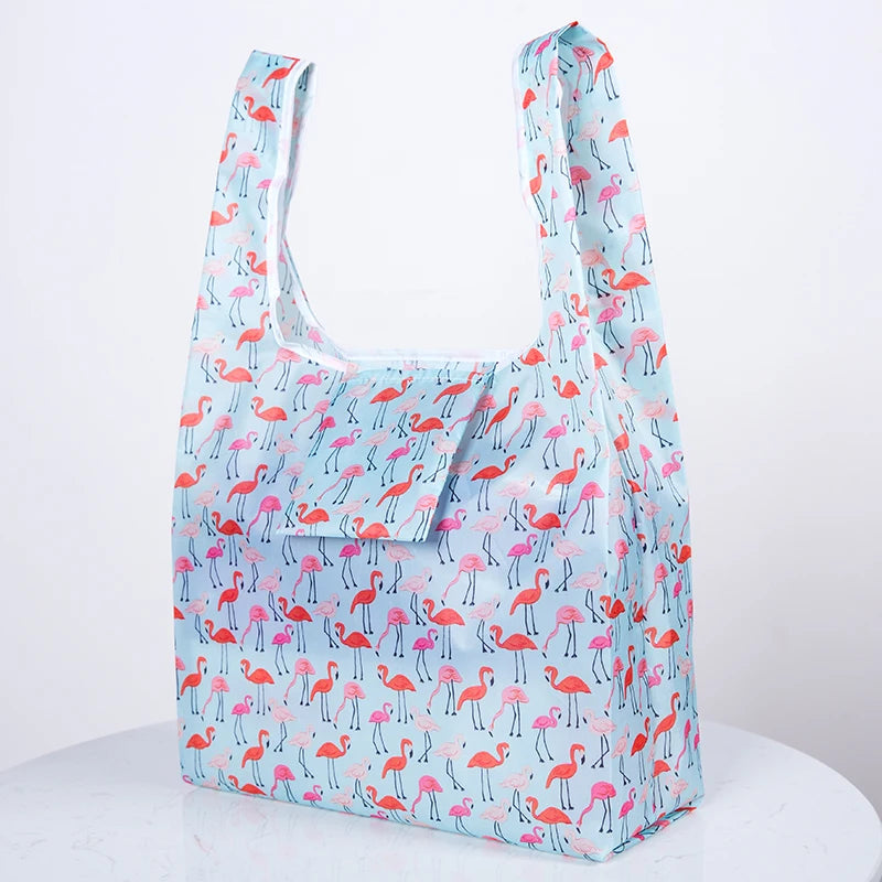 Eco Shopping Bag Fashion Foldable Reusable Tote Folding Pouch Convenient Large-capacity Storage New