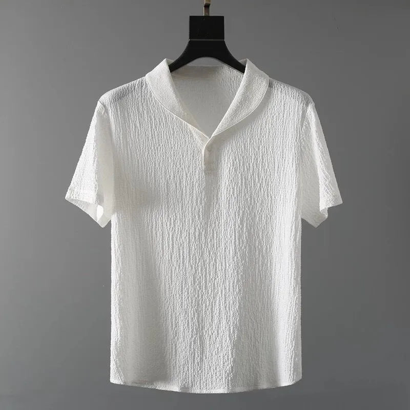 (Shirt + trousers)2025 summer men fashion classic shirt men's business casual fashion shirts men A set of clothes size M-4XL