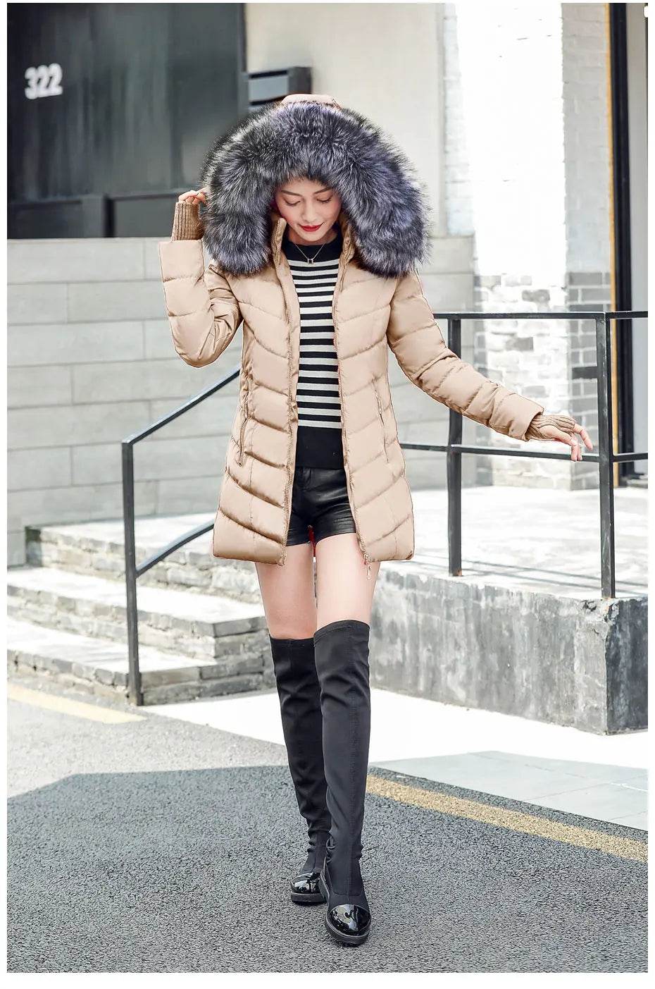New Slim Warm Winter Parka - P12 Hub Europe