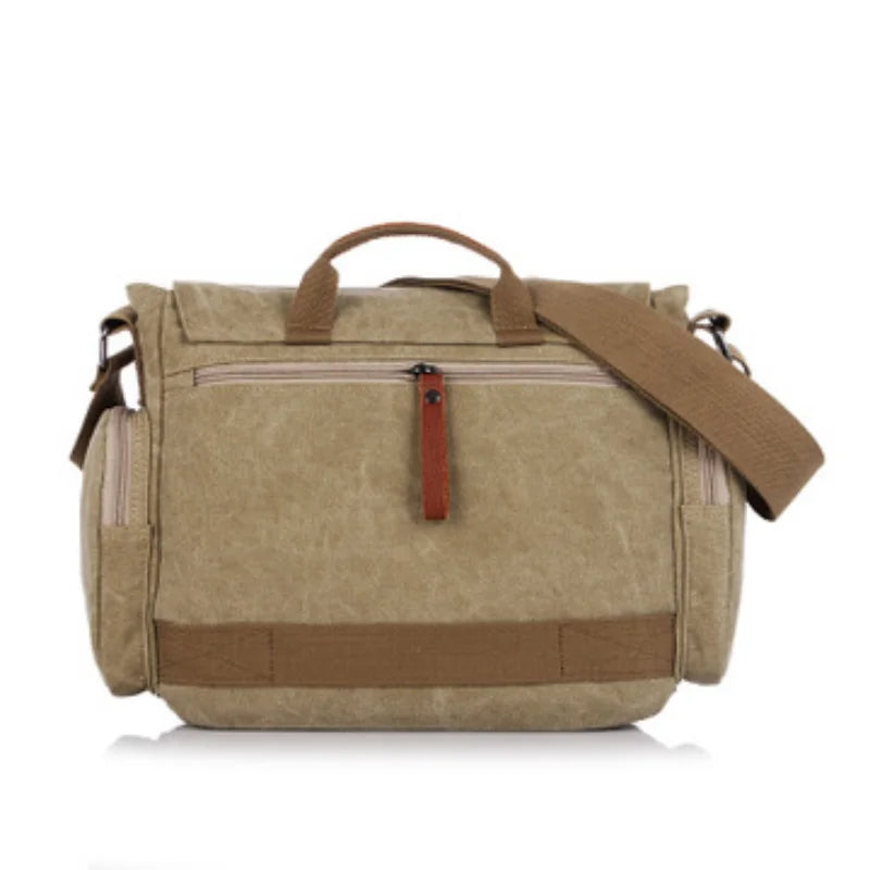 Men's Fashion Canvas Shoulder Bags Business Travel Crossbody Bags Men Messenger Bags Briefcase Men Handbag Tote Sac à main bolso