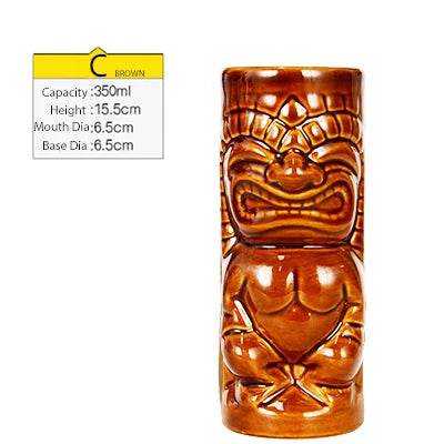 Hawaii Tiki Mugs Cocktail Cup Beer Beverage Mug Wine Mug Ceramic Tiki Mugs Great For Cocktail Drink - P12 Hub Europe