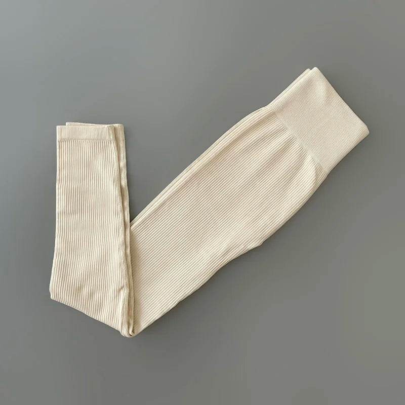 Women's Seamless Ribbed Yoga Leggings - P12 Hub Europe