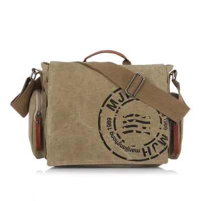 Men's Fashion Canvas Shoulder Bags Business Travel Crossbody Bags Men Messenger Bags Briefcase Men Handbag Tote Sac à main bolso