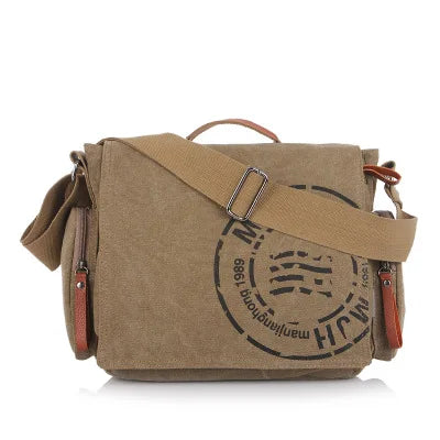 Men's Fashion Canvas Shoulder Bags Business Travel Crossbody Bags Men Messenger Bags Briefcase Men Handbag Tote Sac à main bolso