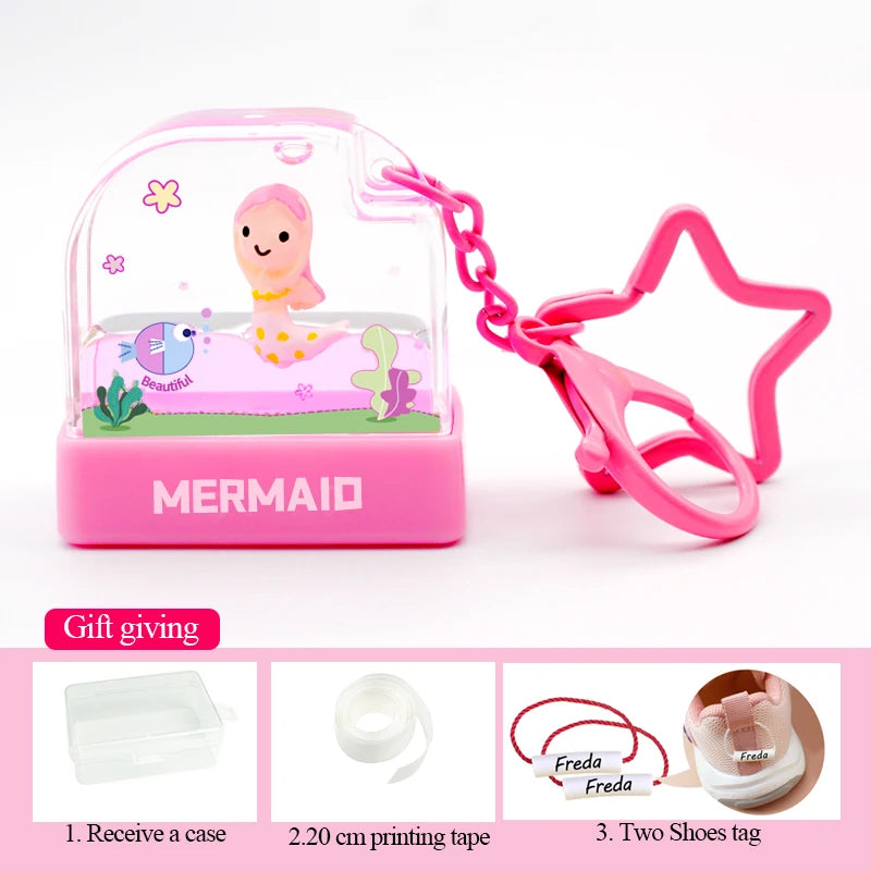 Children's Hang buckle Seal Stamp Toy Baby Student Clothes Chapter Custom Name Word Waterproof Wash Not Faded Customized