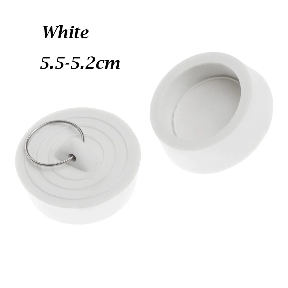 1PC Durable Rubber Kitchen Bath Tub Sink Water Stopper Floor Round Drain Plug Sink Bathtub Drainage Stopper Leakage-proof Plug