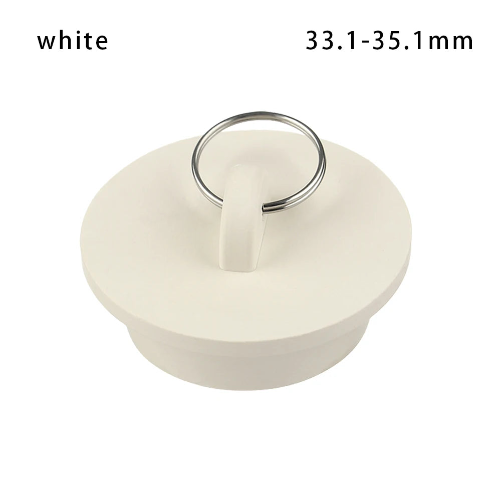 1PC Durable Rubber Kitchen Bath Tub Sink Water Stopper Floor Round Drain Plug Sink Bathtub Drainage Stopper Leakage-proof Plug