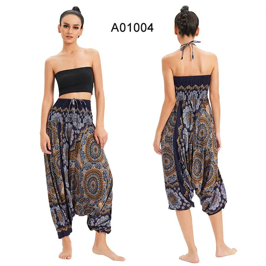 Women's Boho Harem Rayon Pants - P12 Hub Europe