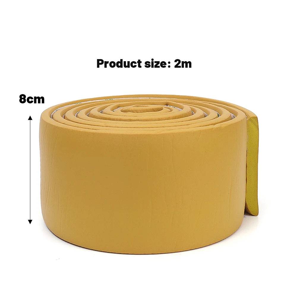 10-2M Waterproof Enclosure Self Adhesive Skirting Line 3D Wall Stickers Thickened Anti-collision Decoration Wall Corner Lines - P12 Hub Europe