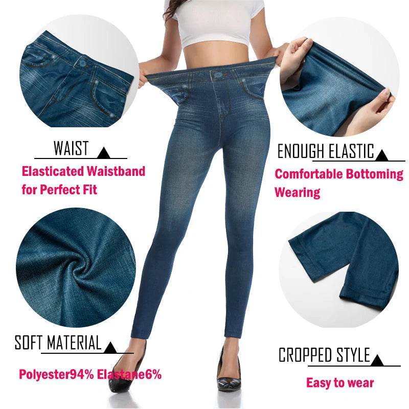 Faux Denim Leggings - P12 Hub Europe