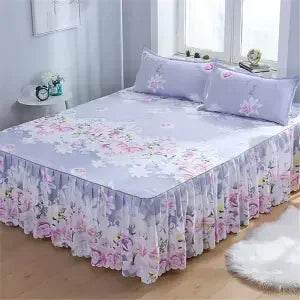 Stylish Single-piece Bed Circumference Skirt, Korean Version Bedspread & Coverlet, Fade-Resistant Design - P12 Hub Europe