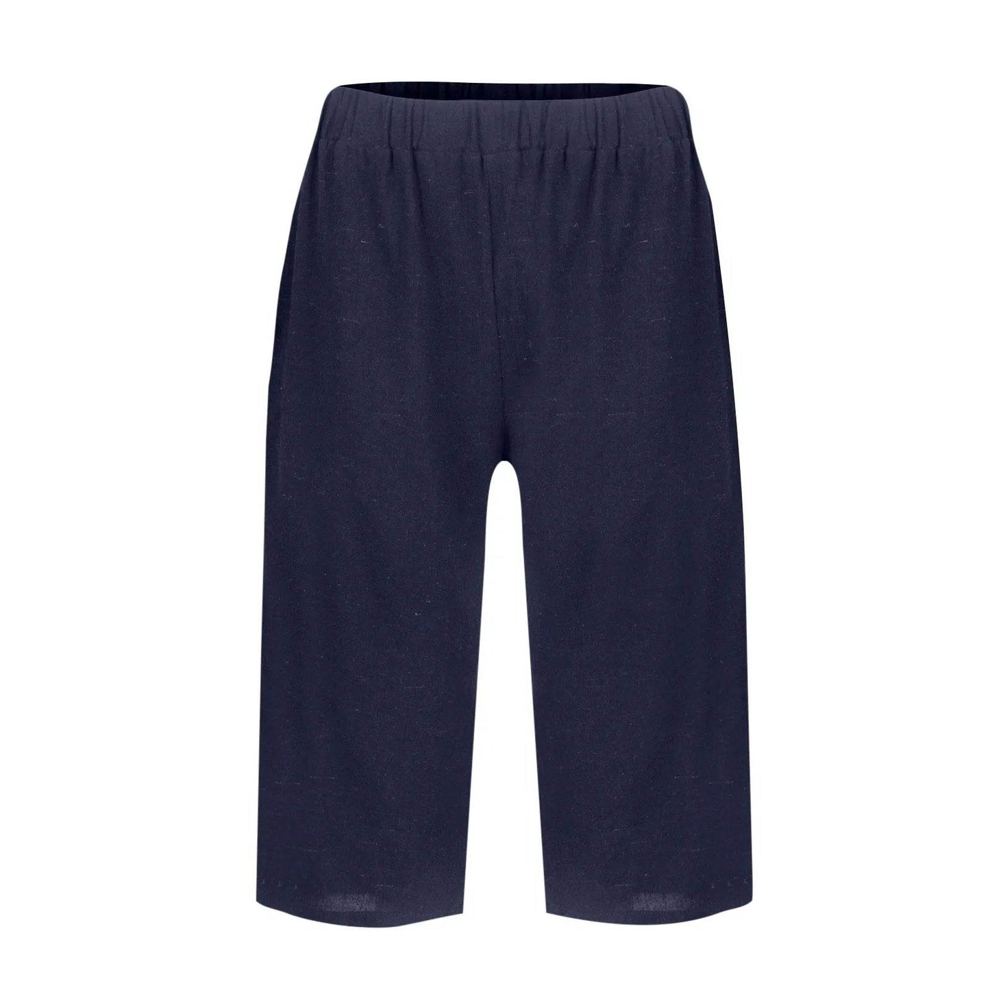 High Waist Solid Workout Capris - P12 Hub Europe
