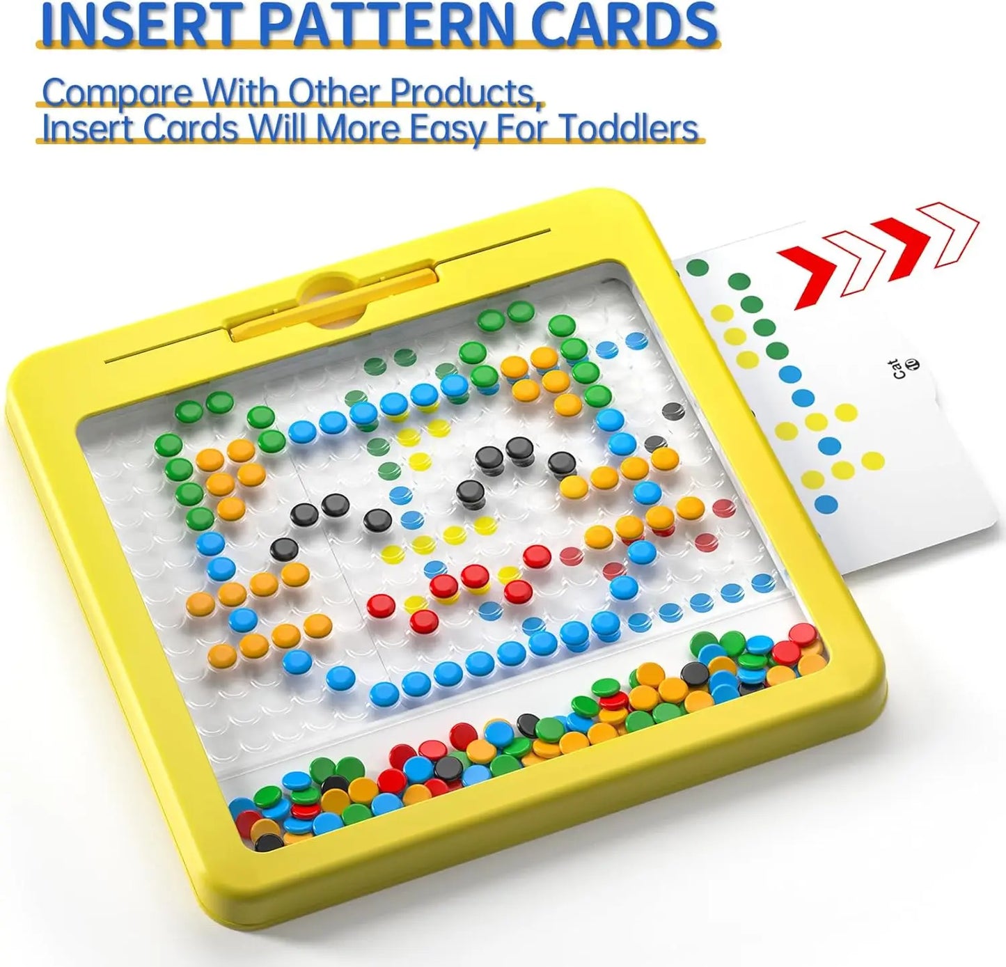 2-in-1 Magnetic Pen DIY Drawing Board For Children Montessori Preschool Education Painting Puzzle Toy Gift