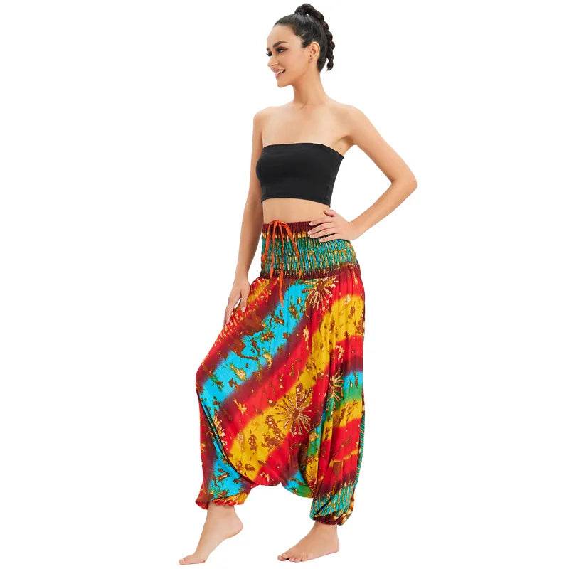 Women's Boho Harem Rayon Pants - P12 Hub Europe