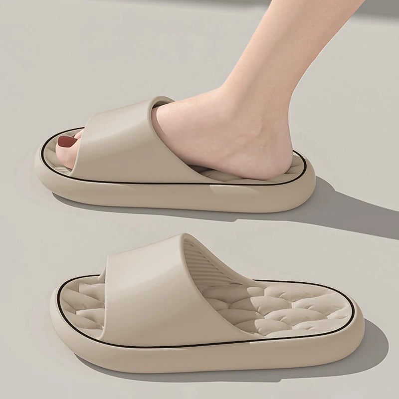 Slippers for men summer outdoor wear 2024 new indoor home bathroom non-slip wear-resistant beach sandals for women