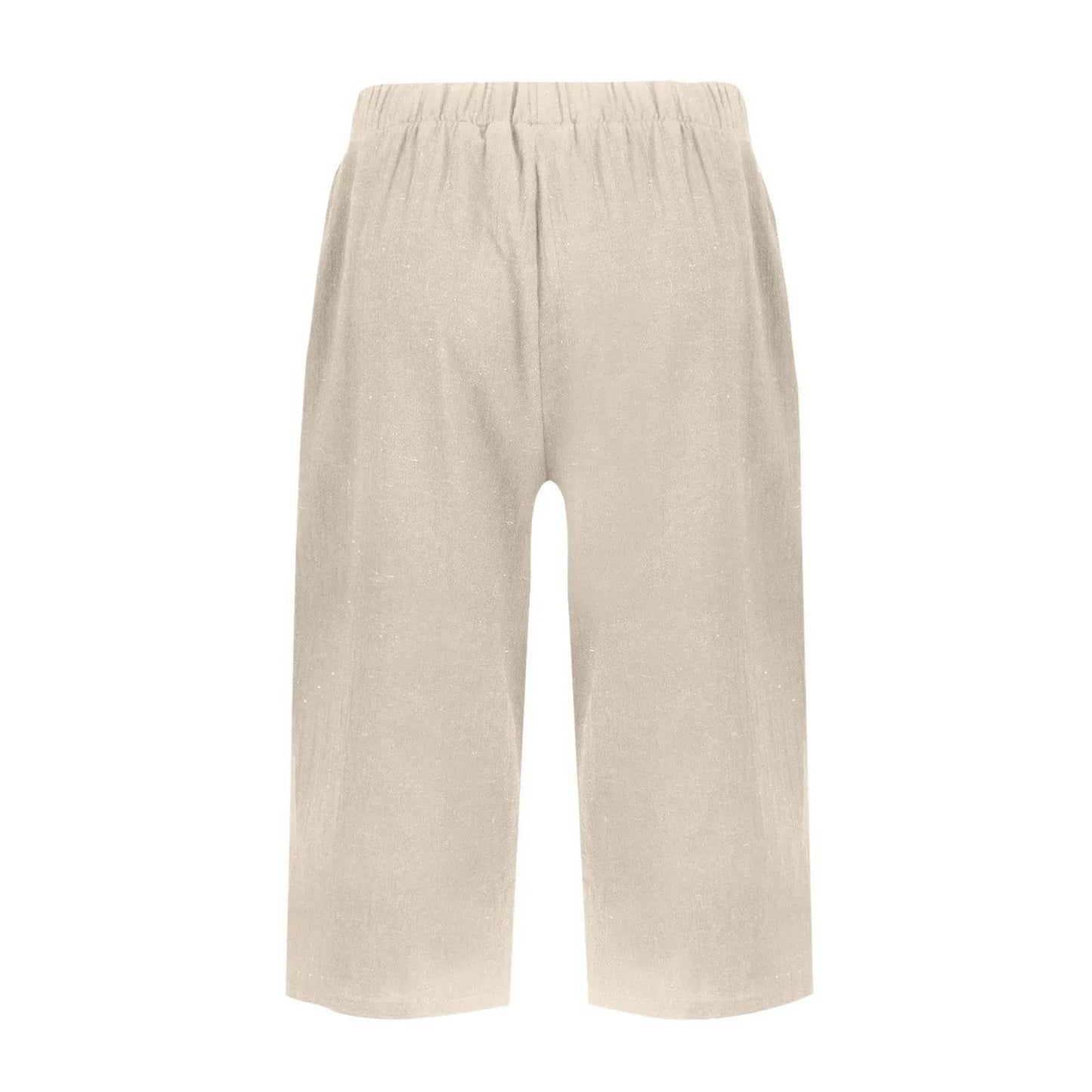 High Waist Solid Workout Capris - P12 Hub Europe