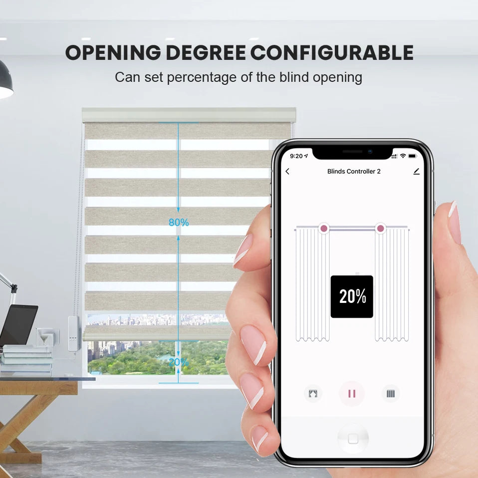 AVATTO Tuya Wifi Smart Roller Blinds Motor,Electric Motor Roller Shutter/Blinds,Smart Home Automation Work for Alexa,Google Home