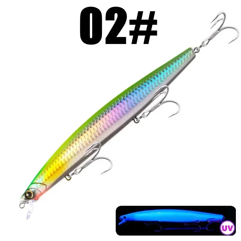 GREENSPIDER 16cm 33g New Long Casting Minnow Baits Floating Sea Fishing Lures Wobble Artificial Hard Baits Jerkbait Minnow