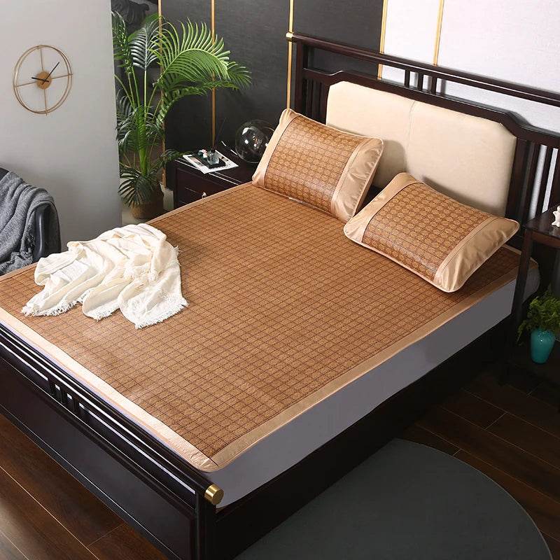 Missdeer Summer bamboo rattan cooling feel mattress cool sleeping mat kit With Pillowcase bed foldable cold sheet protection pad - P12 Hub Europe