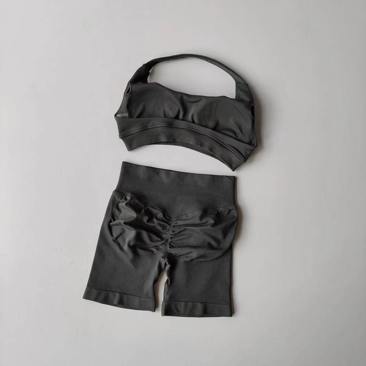 Seamless Halter Sports Shorts Set - P12 Hub Europe