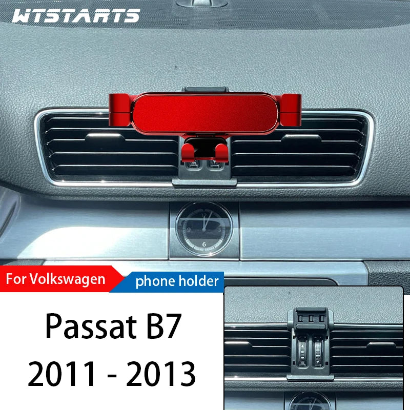 Car Phone Holder Mount Stand For Volkswagen Passat B7 B8 B9 2011-2022 Adjustable GPS Navigation Mobile Phone Bracket Accessories