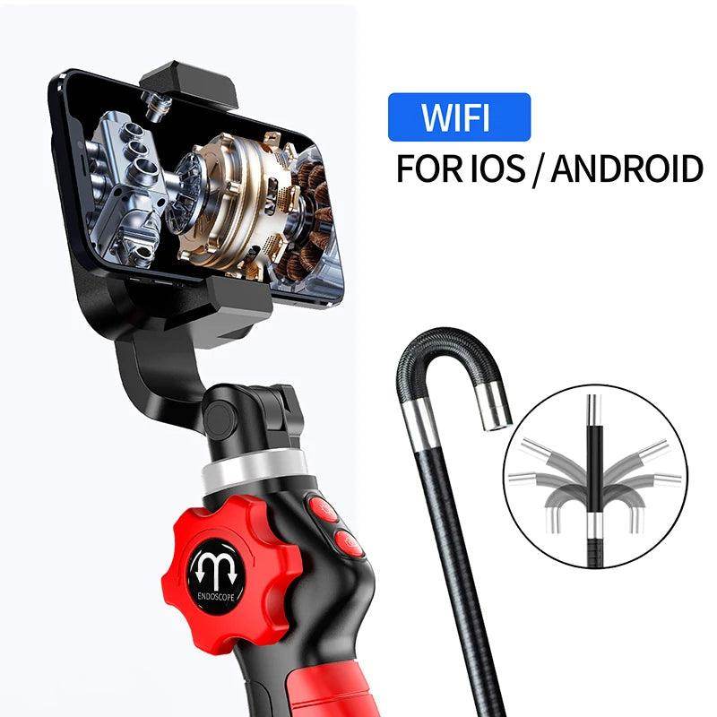 Endoscope Articulating 8.5mm 1080P, 360° Rotate, iOS/Android, 2-10cm Focus - P12 Hub Europe