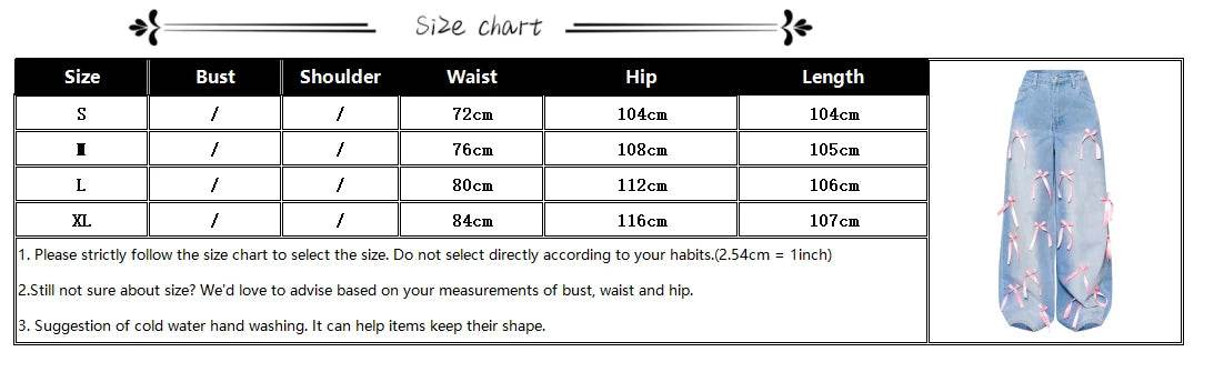 Sweet Bow Denim Jeans - P12 Hub Europe